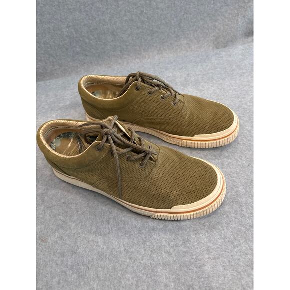 Tommy Bahama Relax Rum Runner Men's Size 10 Almond Suede Boat Sneakers Shoes - Picture 8 of 10